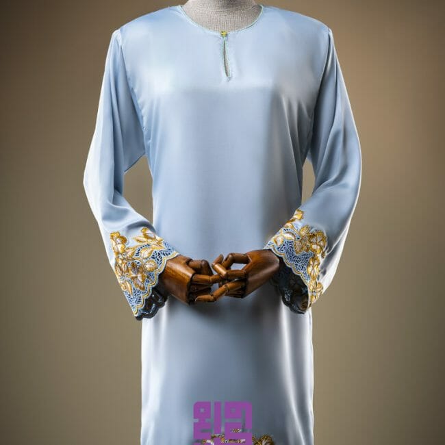 Baju Pengantin Kurung Pahang Sulam