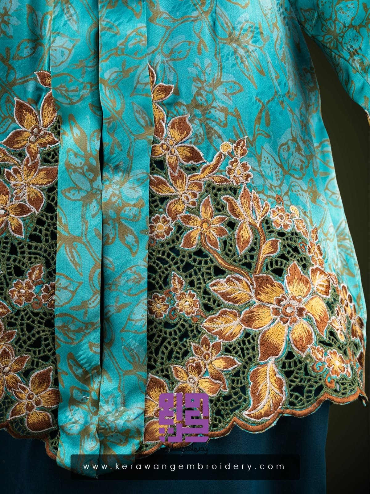 Kebaya Tradisi Motif Flora Royal Poinciana-13