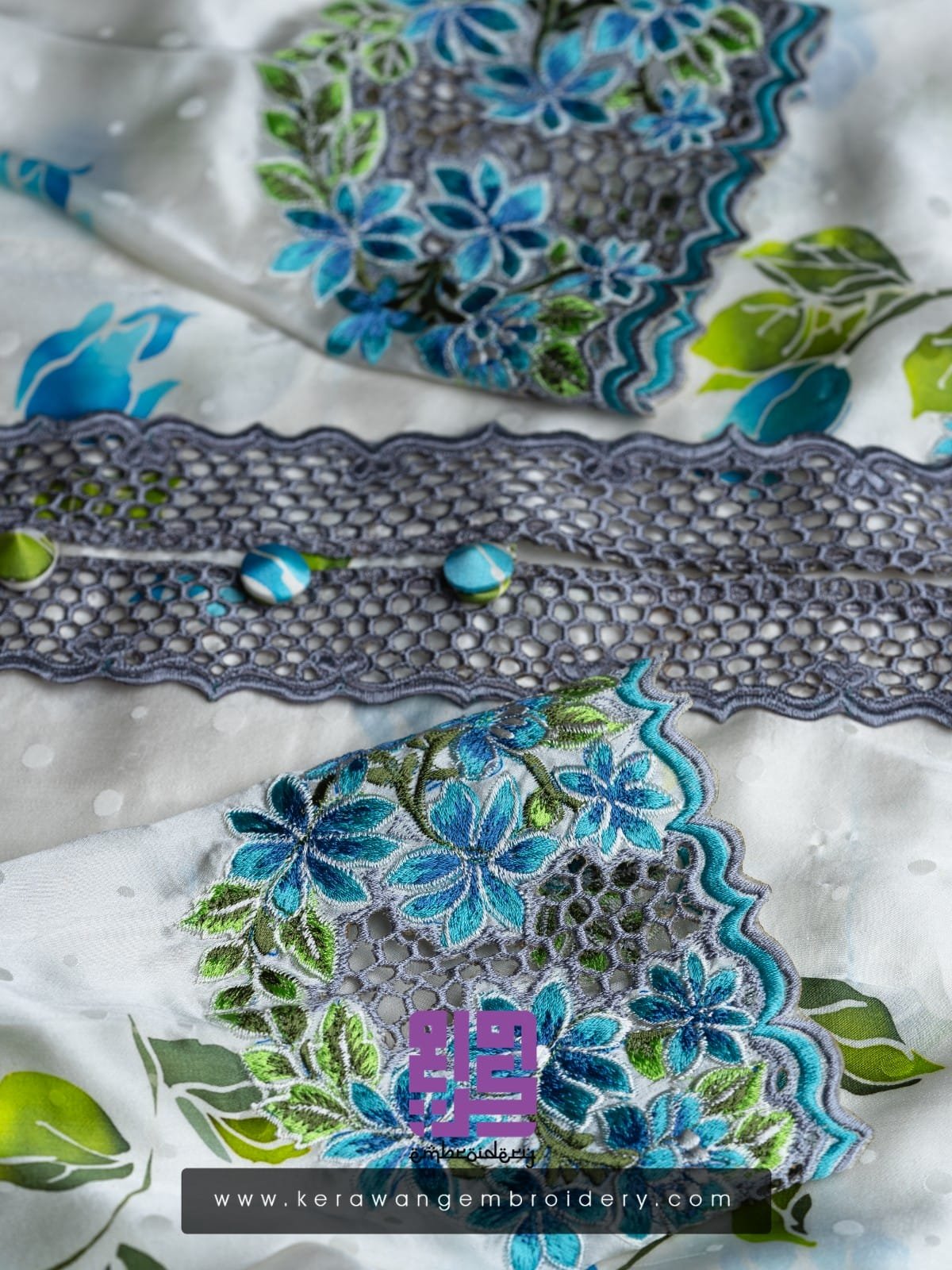 Kebaya Tradisi Motif Magnolia Flower-02