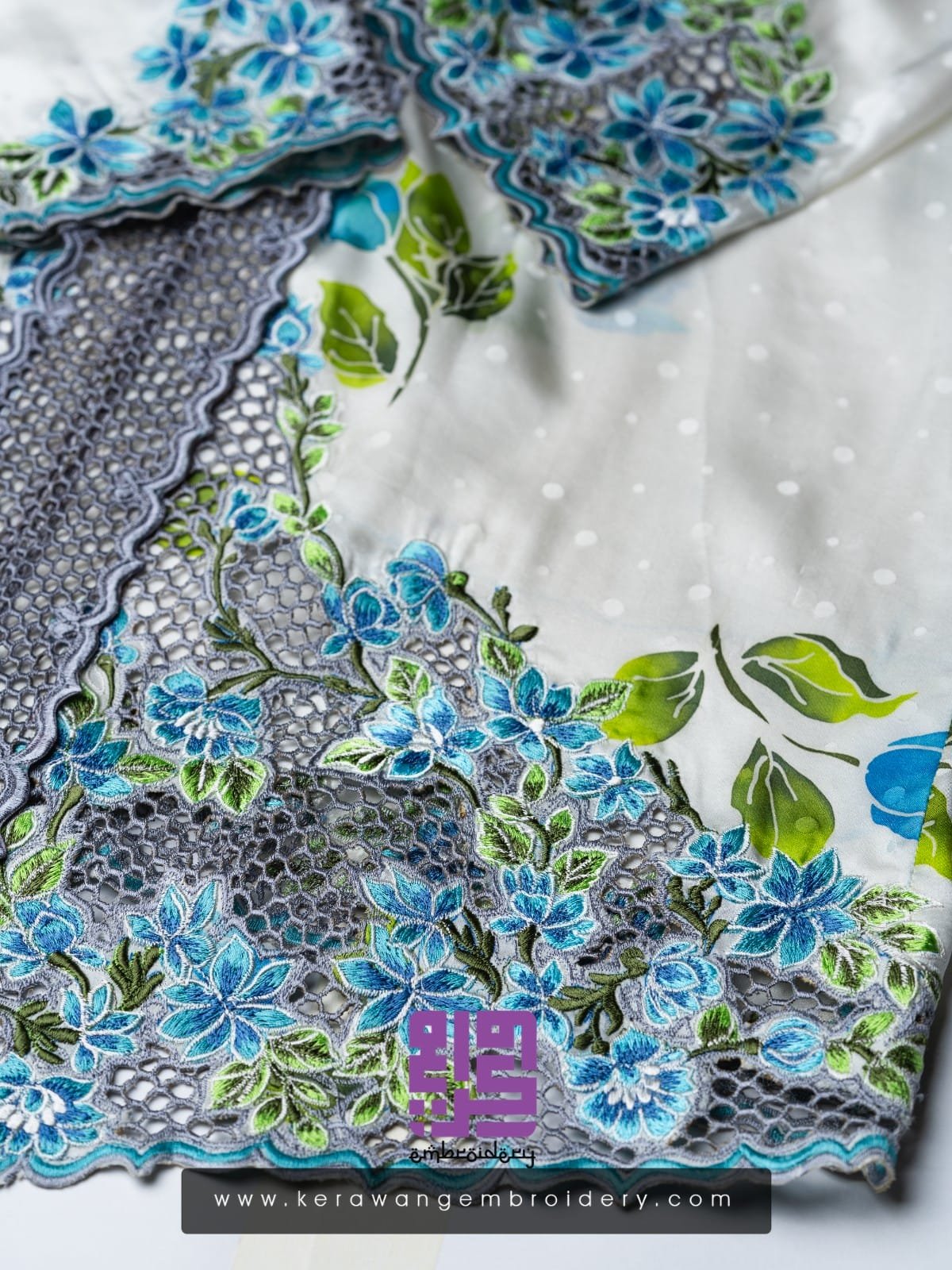 Kebaya Tradisi Motif Magnolia Flower-05